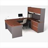 Bestar Connexion U-Shape Desk with Hutch Office