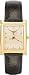 Tampa Bay Buccaneers Womens Gold Elite Leather Strap Rectangular Dress Watch
