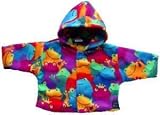 from CozyBear CozyBear JC07 Funky Frogs Fleece Jacket with Hood - Size 1-2 years (Model JC07)