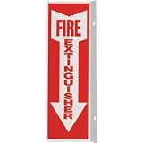 Sign - Fire Extinguisher w/ Pop-Out Arrow - 4x12