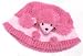 Plush Pink Poodle Hat