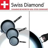 Swiss Diamond Cast-Aluminum Nonstick 12-1/2-Inch Fry Pan
