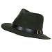 New 100% Wool Felt Fedora Belt Aussie Safari Hat Olive Extra Large