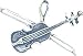 Sterling Silver Antiqued Violin Charm