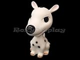 (MD-SDOGW) Cartoon Style Puppy Mannequin, White Color Cute Dog Fiber Glass