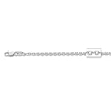 14K White Gold Cable Chain - 2.30mm - 30 inch