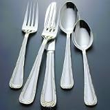 WATERFORD FLATWARE RUSSBOROUGH MATTE 0760 3 PC SERVING SET