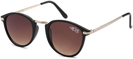 New Vintage Classic Retro Men Women Clubmaster Outdoor Sport Fashion Sunglasses, Gold and Brown