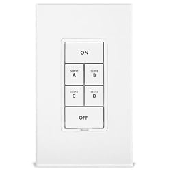 Smarthome 2486DWH6 KeypadLinc INSTEON 6-Button Scene Control Keypad with Dimmer, White