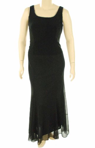 Alex Evenings Plus Size Rhinestone-Trim Sleeveless Dress with Jacket