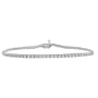 10k White Gold Diamond 4-Prong Tennis Bracelet (1 cttw, I-J Color, I1-I2 Clarity), 7.5"
