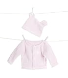 リトルジラフ Little Giraffe 【正規代理店輸入】 Warm and FUZZY カーディガン&耳つきハットセット/BOX入り 6-9m (ピンク) lg1005-02