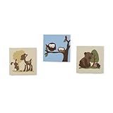 Eddie Bauer Enchanted Hollow 3 Piece Canvas Art - Brown