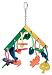 Pink Parrot® Birdy Squiggles® 10" Hanging Rainbow & Clouds Toy for Med/Lg Birds,$11.99