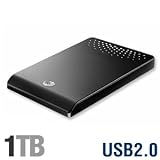 Seagate FreeAgent Go 1 TB USB 2.0 Portable External Hard Drive ST910004FAA2E1-RK (Tuxedo Black)