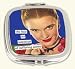 You know you look fabulous, but you can do an occasional fact-check with your new Anne Taintor compact. Made of study aluminum with glossy enameled top and embossed bottom. 2 1/2" x 2 1/2" with regular mirror and magnifying mirror.