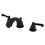 Kingston Brass KB965FL Two Handle 4 in. to 8 in. Mini Widespread Lavatory Faucet with Retail Pop-up