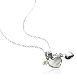 Fossil Damen-Collier Edelstahl mit Swarovski-Perle 38-43 cm JF85677040