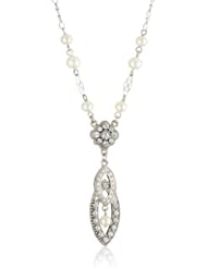 1928 Bridal Amore Interwoven Bridal Necklace,16"+3 inch extender