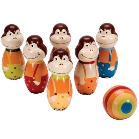 31dZYPkmiVL Wooden Monkey Bowling Set