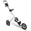 Bag Boy Express 200 Three Wheel Golf Push Cart (Silver)