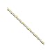 10K Two Tone Gold Polished and Diamond Cut Wavy Station Bracelet- 7.5''