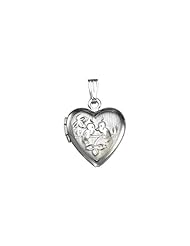 22.25x14.25 mm Heart Shaped Locket in Sterling Silver