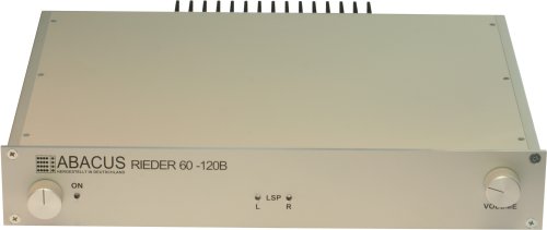 ABACUS HiFi-Stereo/Mono-Endverstärker und Linear-Vollverstärker Rieder 60-120B silbern PE