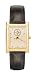 PITTSBURGH STEELERS WOMEN'S GOLD RECT DRESS WATCH W/LTHR STR