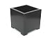 Sunscape SP1-LARGE 18 x 18 x 18 Inch Square Planter - Black