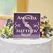 Monogram Wedding Cake Topper