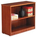 Alera Verona Veneer Series Bookcase, 2 Shelves, 36w x 14d x 30h, Cherry