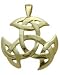 10 Karat Yellow Gold Celtic Galway Knot Pendant