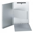 Universal Brushed Aluminum Plastic Clipboard, 1/2" Capacity, Holds 8-1/2w x 11h, Silver