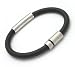 Unique Men's Mens Rubber and Stainless steel bracelet. UN B-15