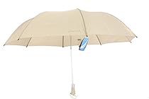 Nautica, Auto Open Umbrella, 2 Section, Over-Sized Ultra Slim for On the Go, 56 inch - Stone
