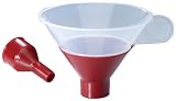 Zevro SMFR103 Smart Funnel Kitchen Funnel with Pour-Control System, Red