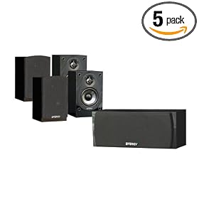 Energy Take Classic 5 Pack 5.0 Home Theater Speaker (Black)