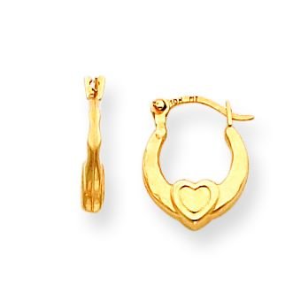 14k Heart Earrings