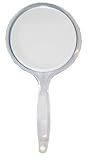 Swissco Clear Acrylic Hand Held Mirror 1X/10X, 8.1-Ounce