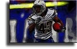 Completely Handpainted American Football Sport Painting, Custom Order FL4283, Oil on Canvas, with Option to Paint Jerry, Brett & Co. from Any Other Favorite Photograph or Picture, Unframed, Size 24" x 36" inch
