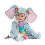 Infant 12-18 mos Noahs Ark Adorable Plush Baby Blue Elephant (Not Sleepwear) See prod. Details