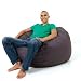 Red Foam Filled Double Bean Bag Faux Suede