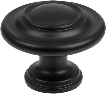 valentine Keystone Matte Black Cabinet KnobB003QAM7CK