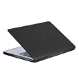 Speck Products MB13AU-SAT-BLK 13-Inch Aluminum Unibody/ Black Keyboard See Thru Satin Soft Touch Hard Shell Case for MacBook (Black)