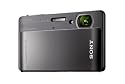 Sony DSC-TX5B Digitalkamera (10,2 Megapixel, 4-fach opt. Zoom, 7,6 cm (3 Zoll) Display, Touchscreen) schwarz