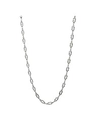 Sterling Silver Silver Bracelet Bracelet 25" Ss Love Knot Link Necklace High Polish