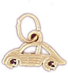 Dazzlers Solid 14k Gold Beetle Charm 0.4 Grams Pendant Available in Three Colors