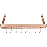 Cuisinart CRBS-36PCP Chef's Classic 36-Inch Rectangular Wall-Mount Bookshelf Rack, Polished Copper