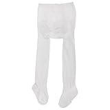 赤ちゃん・ベビー ガールズ コットン・エラステーン かわいいフリルつき ベビータイツ 女の子 (18-24ヶ月) (ホワイト)